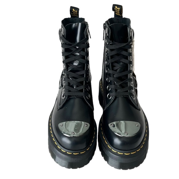 NEW Dr Martens Jadon Alt platform Moto boots black 7 - Picture 10 of 15